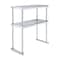 Amgood 14 in. x 30 in. AmGood Stainless Steel Double Deck Over Shelf DOS-1430-Z - alternate 1